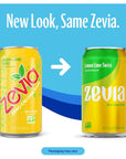 Zevia Zero Calorie Soda Lemon Lime Twist 12 Ounce Cans Pack of 6