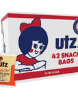 Utz Crab Chips 1 oz. Bags, 42 Count, Crispy Fresh Potato Chips, Perfect for Vending Machines, Individual Snacks to Go, Trans-Fat Free