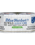 Blue Harbor Fish Co Wild Albacore Solid White Tuna in Water No Salt Added  46 oz Canned Tuna Pack of 4