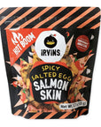 IRVINS Salted Egg Spicy "Hot Boom" Salmon Skin Chips Crisps 105g