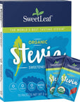 SweetLeaf Organic Stevia Packets - Zero Calorie Stevia Powder, No Bitter Aftertaste, Sugar Substitute for Keto Coffee, Nothing Artificial, Non-GMO Stevia Sweetener Packets, 70 Count