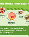 Organic Hemp Hearts, 12oz; 10g Plant Based Protein and 12g Omega 3 & 6 per Srv | Smoothies, yogurt & salad | Non-GMO, Vegan, Keto, Paleo, Gluten Free | Manitoba Harvest