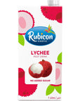 Rubicon 100 Lychee Juice Blend  No Sugar Added  1 Litre Container 338 fl oz