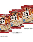 Rice Porridge Set Roasted Crab Roasted Salmon Roasted Cod Roe 100 Japanese Rice 07oz 2pcs x 3types Japanese Freeze Dry Instant Porridge Amano Foods Ninjapo