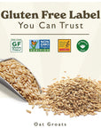 GF Harvest Gluten Free Organic Oat Groats 40 Ounce Bag