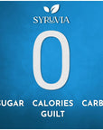 Syruvia Sugar Free Blue Curacao Syrup With Syrup Pump Dispenser  Blue Curacao Syrup Flavor 254 fl oz  Perfect for Cocktails ice Tea Desserts Italian Sodas Ice and More Kosher and GlutenFree