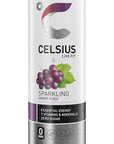 CELSIUS Sparkling Grape Rush - Functional Essential Energy Drink 12 Fl Oz (Pack of 12)