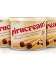 Pirucream Rolled Wafers with Chocolate Hazelnut Organic Alkaline 100 Cocoa  No TransFat Preservatives Colorants or Additives and without Palm Oil 300Gr 1058Oz  3 Pack Tin