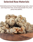 DOZO Sanqi Ginseng Slices San Qi Grinding from Tien Chi Roots