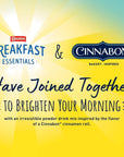 Carnation Breakfast Essentials® Cinnabon® Bakery Inspired Flavored Nutritional Powder Drink Mix, 10 – 1.26 oz Packets (Pack of 6)