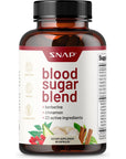 Snap Supplements Blood Sugar Blend - Support Healthy Blood Glucose Levels, 60 Capsules