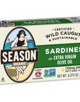 SEASON Sardines in Extra Virgin Olive Oil 437 oz Tins Pack of 12