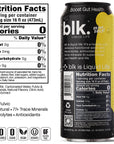 blk Natural Alkaline Sparkling Mineral Water Electrolyte Infused with Fulvic and Amino Acids Zero Sugar Zero Calories Drink Lemonade Flavored 16 oz 12 pack