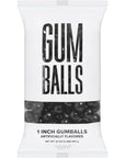 Candy Envy  Black 1 Inch Gumballs  2lb Bag  Approximately 113 Gumballs Per Bag  North American Made  Kosher Certified