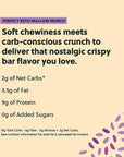 Perfect Keto Mallow Munch | Gluten-Free Keto Breakfast Cereal Bars with Zero Added Sugar | Enjoy the Chewy Treat You Love and Stay Committed to Ketosis | 8 Pack (Original)