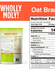 Wholly Moly Oat Bran Instant Oatmeal Original 400g1 Pack High Fiber No Sugar Added All Natural Vegan Friendly