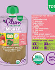 Plum Organics Mighty Food Group Blend Organic Baby Food Meals [12+ Months] Variety Pack 4 Ounce Pouch (Pack Of 18) Packaging May Vary