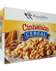 ProteinWise Cinnamon Vanilla Cereal, High Protein, Healthy Cereal, Healthy Diet, Low Carb, Low Calorie, Kosher, 7/Box