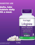 Natrol L-Arginine Tablets, Promotes Stamina and Performance, Supports Sexual and Vascular Health, Contains Nitric Oxide with B Vitamin Complex, Amino Acid, Extra Strength, 3,000mg, 90 Count