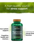 Swanson Magnesium L-Threonate - Mineral Supplement Promoting Nervous System Health - May Support Cognitive Health, Learning & Memory - (90 Veggie Capsules)