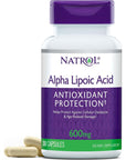 Natrol, Alpha Lipoic Acid Capsules, Antioxidant Protection Supplement, 600 mg, 30 Count