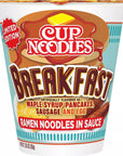 Nissin Cup Noodles Breakfast 293 Ounce Pack of 6