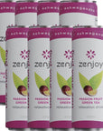 Zenjoy Passion Fruit Green Tea Relaxation Drink 8 Pack  Calming Drink with Ashwagandha  Lemon Balm  NonAlcoholic Beverage Infused with LTheanine for Enhanced Focus  12oz Cans