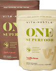 VitaHustle 2 Bags ONE Superfood Protein + Greens Vanilla/Chocolate 15 Servings