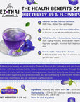 Pure Dried Butterfly Pea Flower Tea Herbal Dried Blue Clitoria Ternatea for Hot Tea Mix Iced Teas Smoothie Coolers Cocktails Mixer Cookies 50grams x 3packs