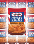 TGI Fridays Potato Skins Snacks Cheddar  Bacon 1oz Bag Pack of 12 Total of 12 Oz