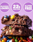 FITCRUNCH Loaded Cookie Protein Bar High Protein Gluten Free Protein Snack 12 Cookie Bars Chocolate Deluxe