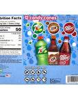 Dr. Pepper, 7 Up, and A&W Flavored Christmas Candy Cane - Pack of 12, 5.3 oz