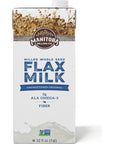 Manitoba Milling Company Flax Milk 32 Ounce 2 pk Unsweetened Original 2pk Unsweetened Vanilla PlantBased NonDairy Milk Alternative with Omega3 4 g Protein Fiber Lignans  Shelf Stable