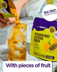 Easy Drinks Passion Fruit Cocktail Mixer Real fruit with seeds  Pack 5x 35 oz  Prepares up to 10 cocktails