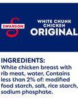 Swanson Original White Chunk Fully Cooked Chicken Ready to Eat Simple OntheGo Meals 26 OZ Pouch Case of 12