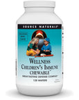 Source Naturals Wellness Children's Immune Chewable, Great-Tasting Defense Complex, Berry Flavored - 120 Wafers