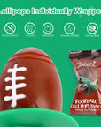 Football Ring Lollipops Kids Suckers Individually Wrapped Bulk for Tailgates Easter Candy Lollipops Birthday Party Favors Suckers 18Count