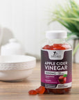 Apple Cider Vinegar Gummy Vitamins for Detox & Cleanse 1000mg - Gelatin-Free, Vegan, Non-GMO ACV Gummies, Made with Beet Root & Essential Vitamin B12 for Energy - Natural Apple Flavor - 120 Gummies