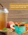 Tea4U Peach Iced Tea Cold Brewed 10 Tea Bags