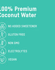 Once Upon a Coconut 100 Pure Coconut Water  Low Calorie AllNatural Drink with Electrolytes  No Added Sugar or Sweeteners  NonGMO  GlutenFree  Pack of 12 Cans each 108 fl oz