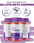 Biolyfe Keto Gummies Advanced Weight Loss Keto+ACV 3000mg - 60 Gummies