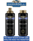 Ghirardelli Chocolate Sauce 16 Ounce Squeeze Bottle Pack of 3 with Ghirardelli Stamped Barista Spoon