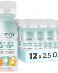 Vitaminis  Immunity Shots  Our VitaminRich Orange Pineapple Juice with Vitamin C Zinc and Magnesium No Added Sugar  Shelf Stable for Kids Women  Men 25 Fl Oz Pack of 12