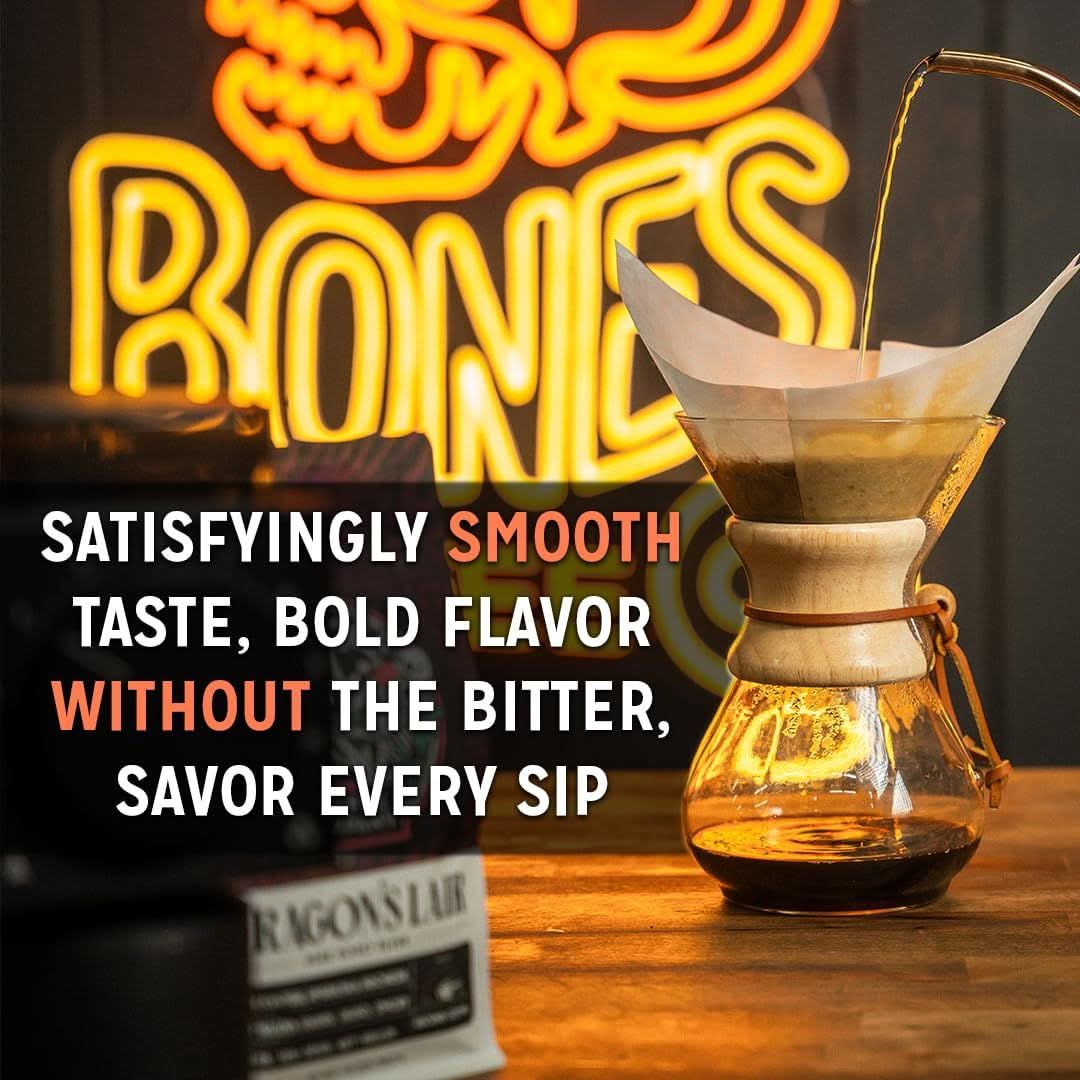 Bones Coffee Company Favorite Flavor Sample Pack with Specialty Mug  4 oz Pack of 5 Assorted Flavor Whole Coffee Beans  Medium Roast Coffee Beverages Whole