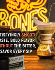 Bones Coffee Company Favorite Flavor Sample Pack with Specialty Mug  4 oz Pack of 5 Assorted Flavor Whole Coffee Beans  Medium Roast Coffee Beverages Whole