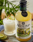 Agalima Organic Authentic Margarita Drink Mix  All Natural 1 Liter Bottles 18 Fl Oz 3 Pack with Premium Pressed Lime and Blue Agave Nectar