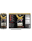 HAWK ENERGY  Premium Sugar Free Energy Drink  12 Pack  LIGHTNING LEMONADE  Focus and Power  1000mg Creatine 320mg Caffeine BCAAs COQ10 B6B12 Taurine and LCarnitine 100 Veteran Owned and Made in the USA