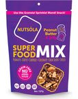 NUTSÓLA Peanut Butter  Jelly Superfood Mix  Grain Free  Gluten Free Granola Alternative No Added Sugar Date Sweetened Plant Based Paleo Snacks  8 Ounces Pack of 3