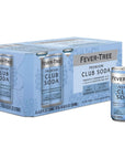 Fever Tree Club Soda Club Soda  Premium Quality Mixer  Refreshing Beverage for Cocktails  Mocktails Naturally Sourced Ingredients No Artificial Sweeteners or Colors  150 ML Cans  Pack of 8