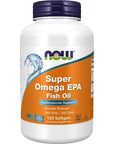 NOW Supplements, Super Omega EPA, 360 EPA / 240 DHA, Molecularly Distilled, Cardiovascular Support*, 120 Softgels